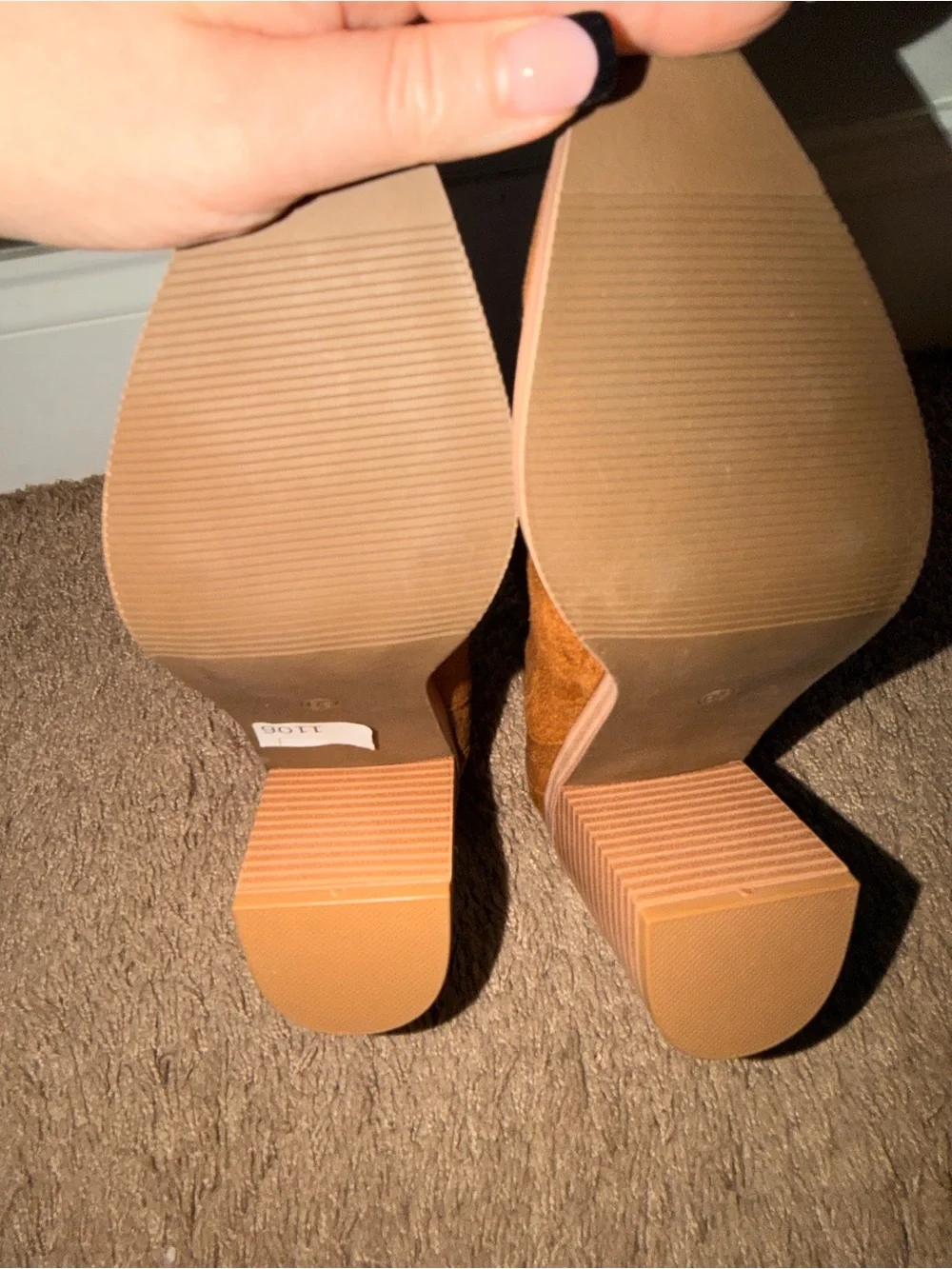 Imily Bela Pointed Toe Chunky Stacked Heel Ankle Booties Size 6.5